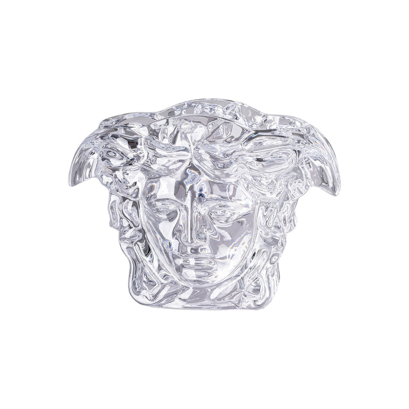 Versace Medusa Grande Clear Crystal Vase 19cm