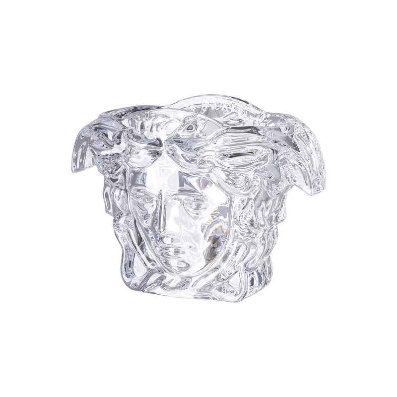 Versace Medusa Grande Clear Crystal Vase 19cm