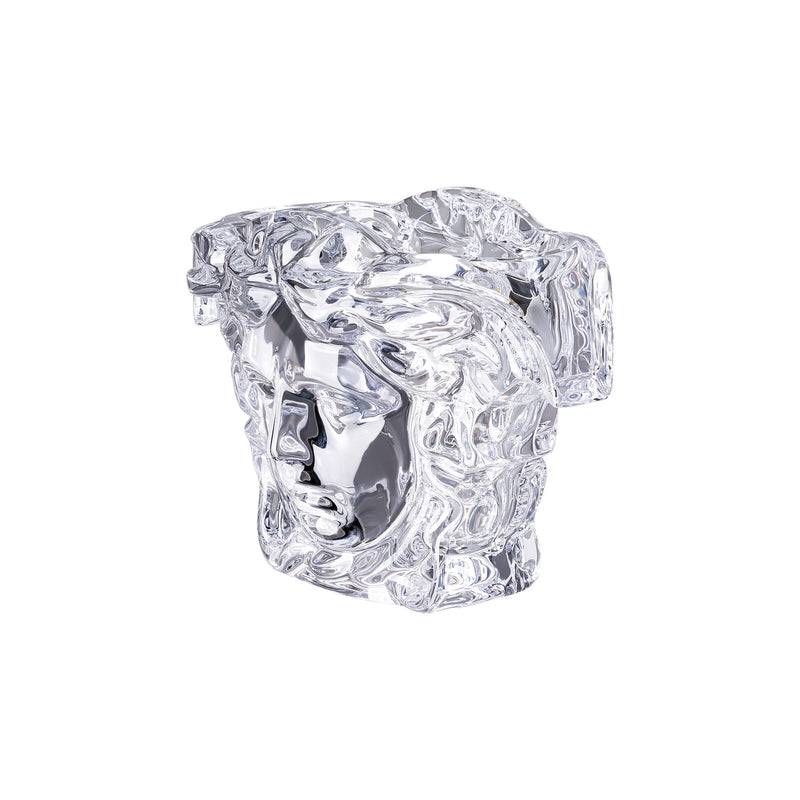 Versace Medusa Grande Clear Crystal Vase 19cm