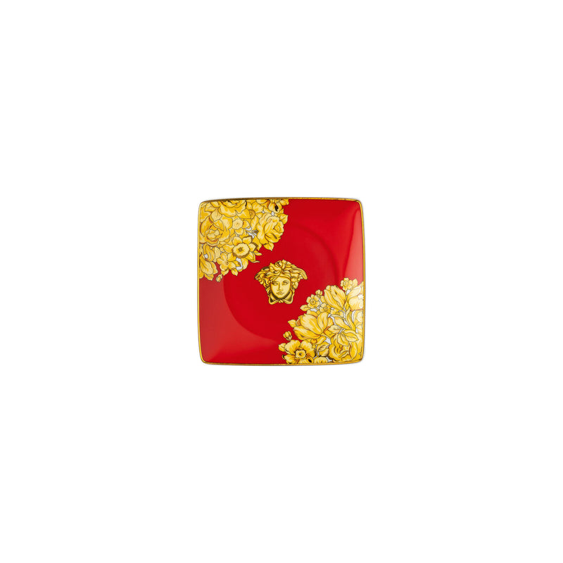 Versace Medusa Rhapsody Red Square Dish 12cm