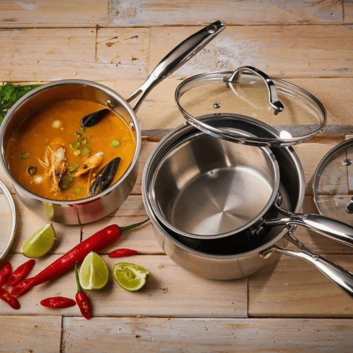Swiss Diamond Premium Steel Saucepan w/ Lid 20cm, 3L