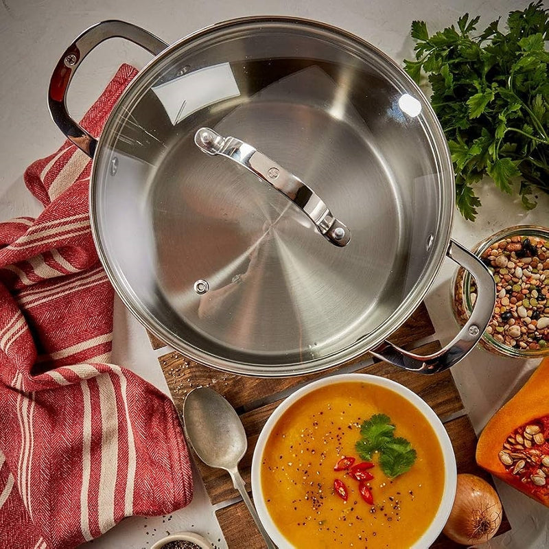 Swiss Diamond Premium Steel Casserole w/ Lid 20cm, 4L