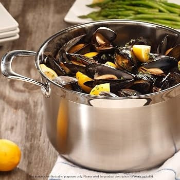 Swiss Diamond Premium Steel Stock Pot w/ Lid 24cm, 7.5L