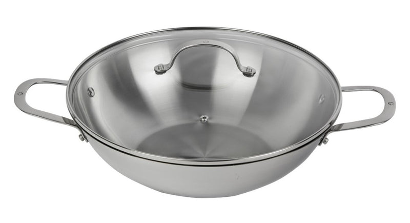 Swiss Diamond Premium Steel DLX Wok 32cm