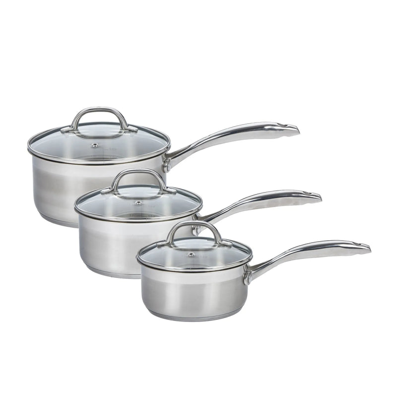Swiss Diamond Premium Steel Saucepan Set 3-piece