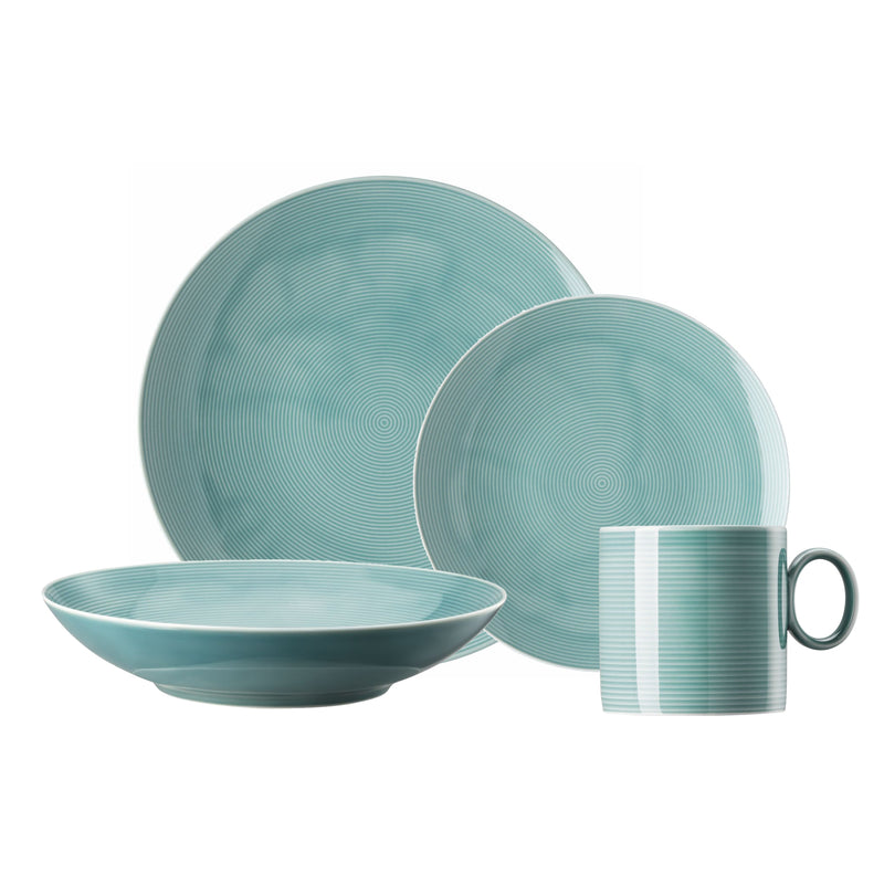 Thomas Loft Ice Blue Dinner Set w/ Mugs 16-piece