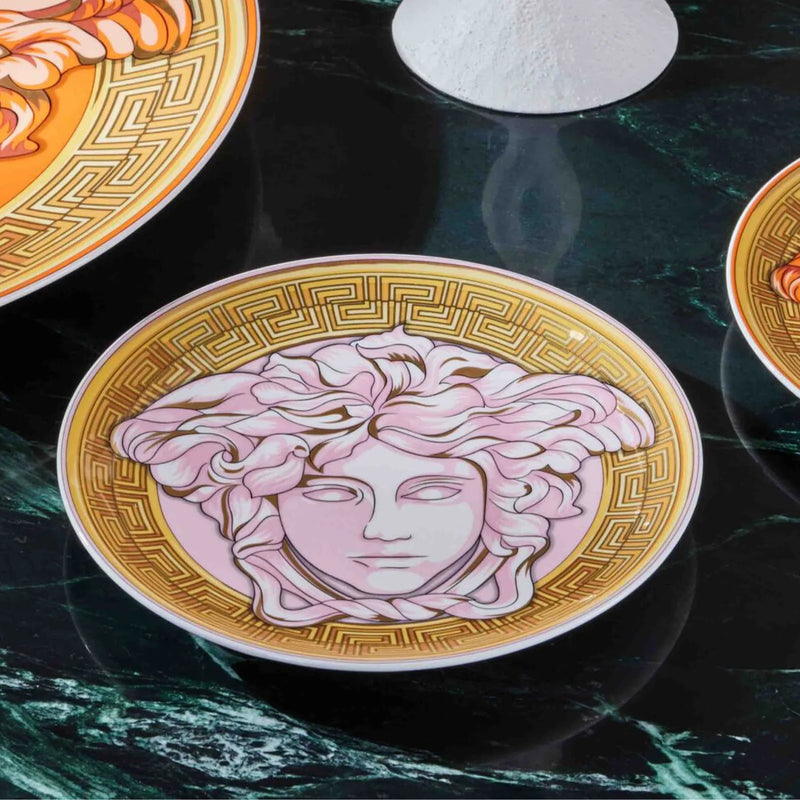 Versace Medusa Amplified Coin Service Plate Pink 33cm