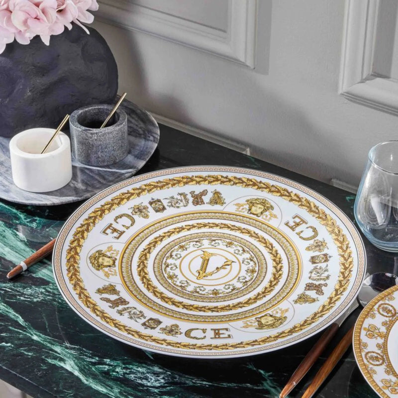Versace Virtus Gala White Service Plate 33cm