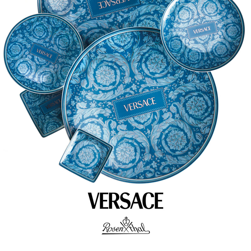 Versace Barocco Teal Plate 17cm