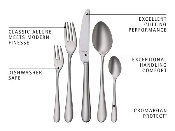 WMF Merit Sandblasted Cutlery Set 66-piece