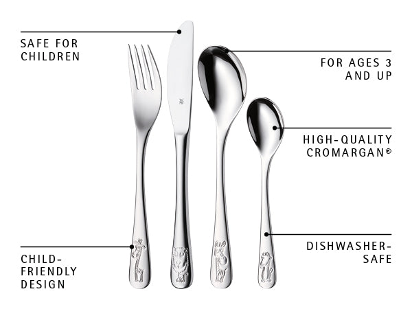 WMF Children's Cutlery Set Safari 4-piece