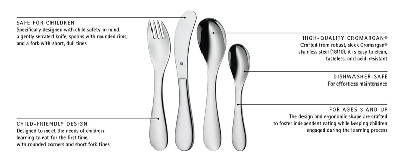 WMF Children's Cutlery Set Cuddle 4-piece
