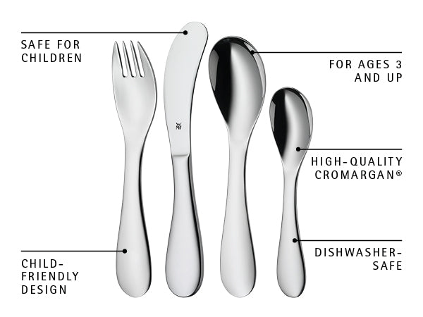 WMF Children's Cutlery Set Cuddle 4-piece