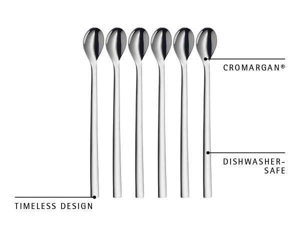 WMF Nuova Long Drink Spoons 6-piece