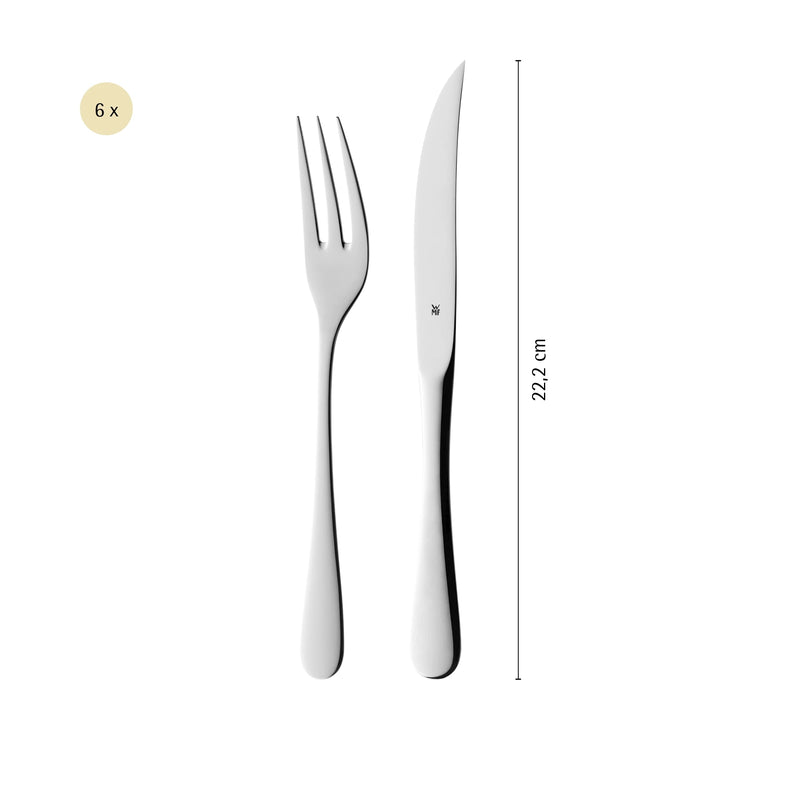 WMF Steak Knife & Fork Set 12-piece