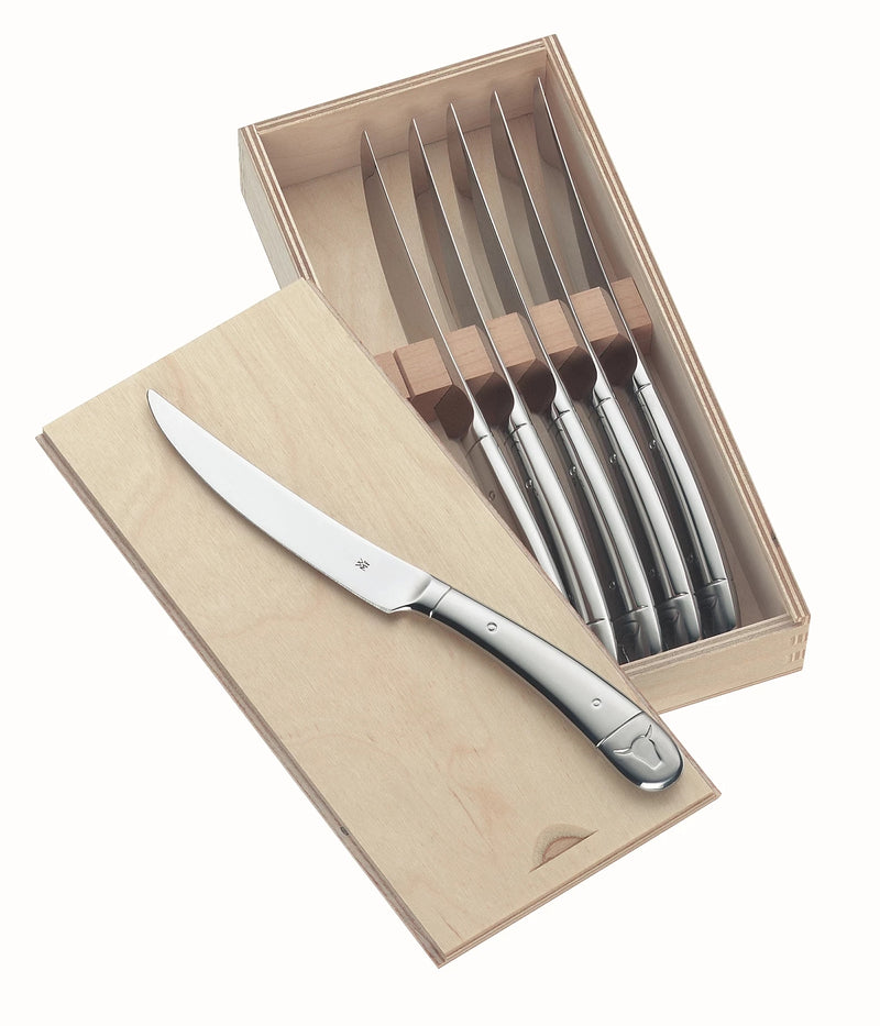 WMF Steak Knife Set Bullshead 6-piece
