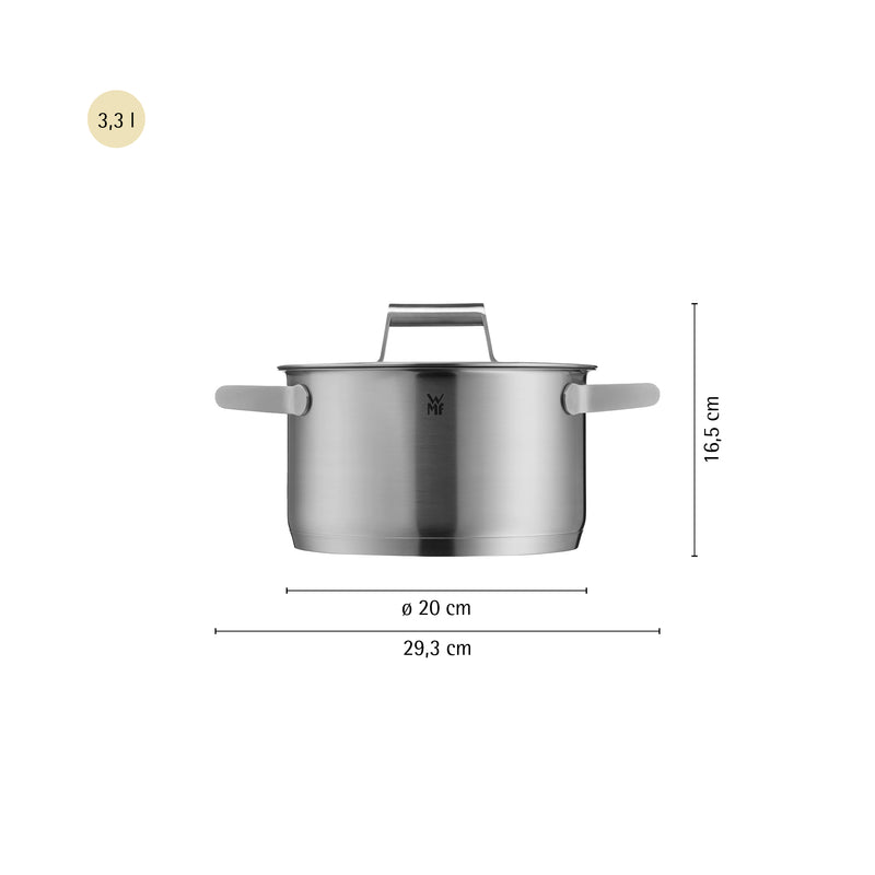 WMF Comfort Line High Casserole with Lid 20cm