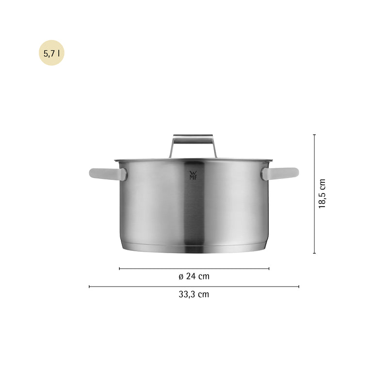 WMF Comfort Line High Casserole with Lid 24cm
