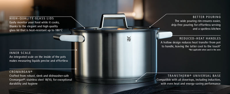 WMF Comfort Line High Casserole with Lid 24cm