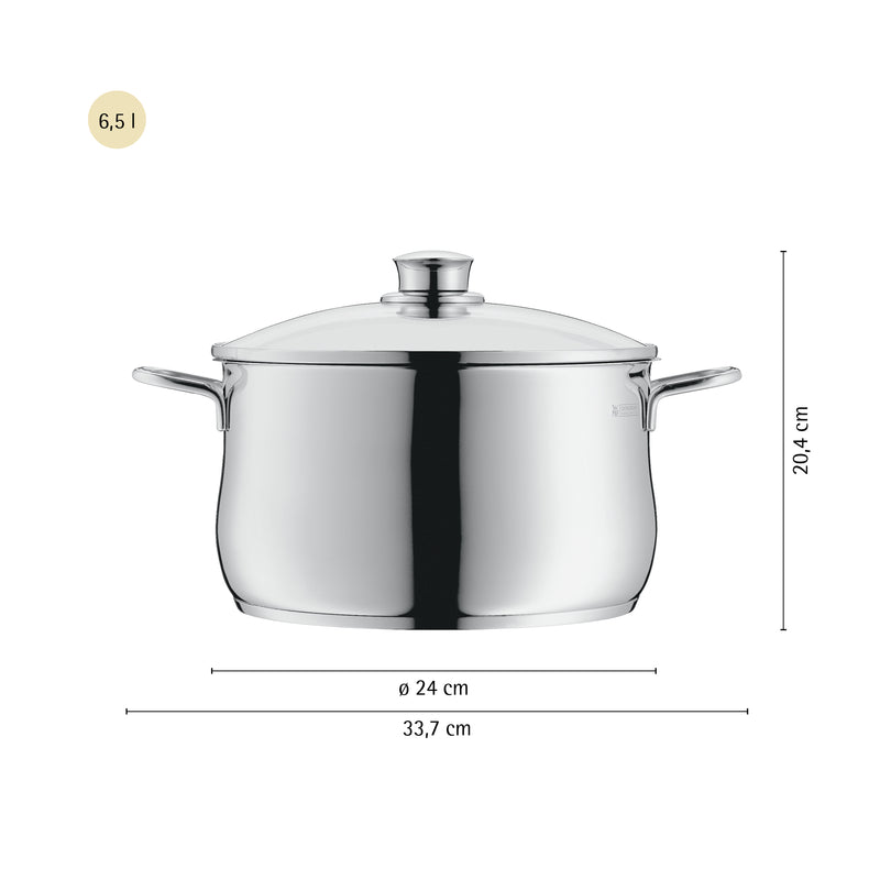 WMF Diadem Plus High Casserole w/ Lid 24cm