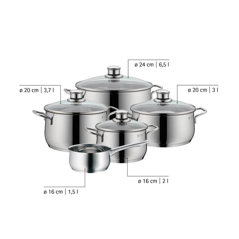 WMF Diadem Plus Cookware Set 5-piece