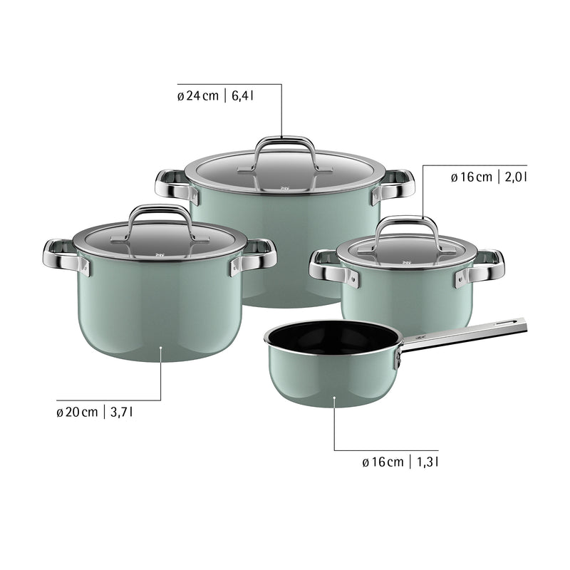 WMF Fusiontec Mineral Pro Eucalyptus Cookware Set 4-piece