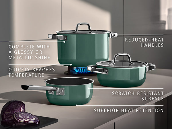 WMF Fusiontec Mineral Pro Eucalyptus Cookware Set 4-piece