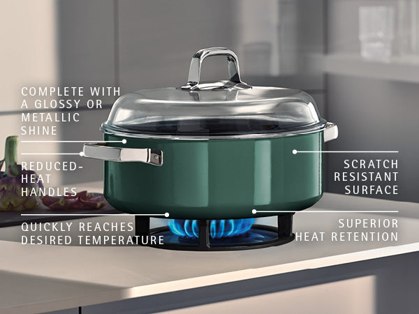 WMF Fusiontec Mineral Pro Eucalyptus Round Roaster w/Lid 28cm