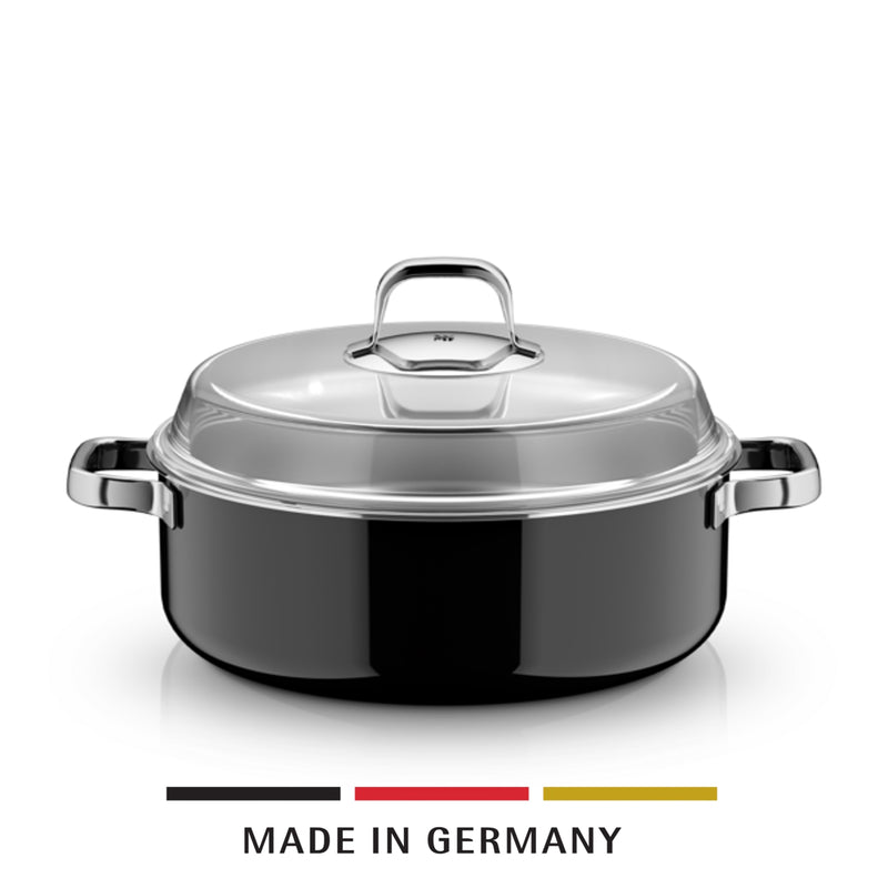 WMF Fusiontec Mineral Pro Black Round Roaster w/ Lid 28cm