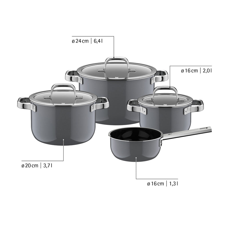 WMF Fusiontec Mineral Pro Platinum Cookware Set 4-piece