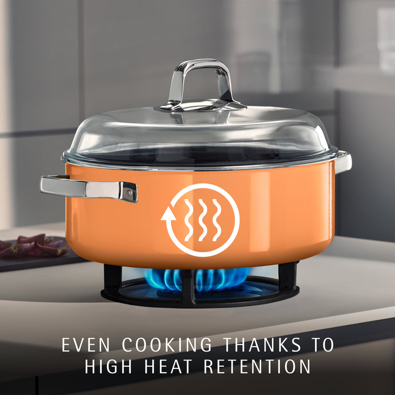 WMF Fusiontec Mineral Pro Papaya Round Roaster w/Lid 28cm