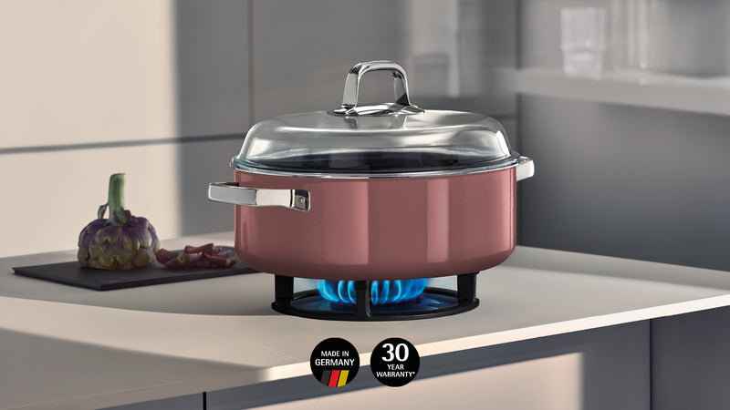 WMF Fusiontec Mineral Pro Rose Quartz Round Roaster w/ Lid 28 cm