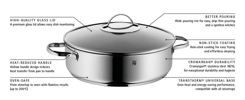 WMF Devil Serving Pan with Lid 28cm
