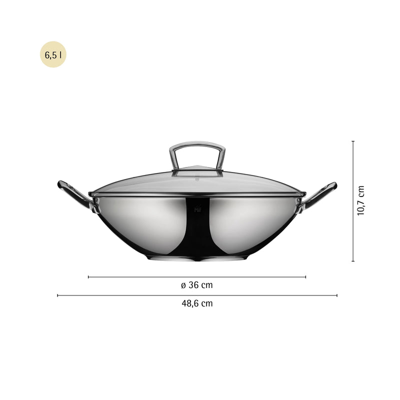 WMF Wok with Glass Lid 36cm