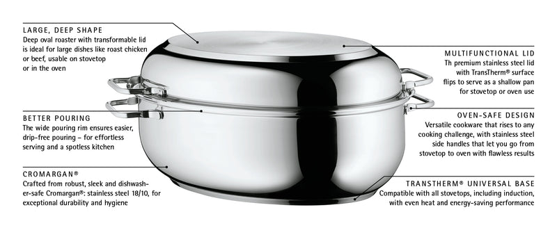 WMF 2-in-1 Oval Roaster w/ Thermometer