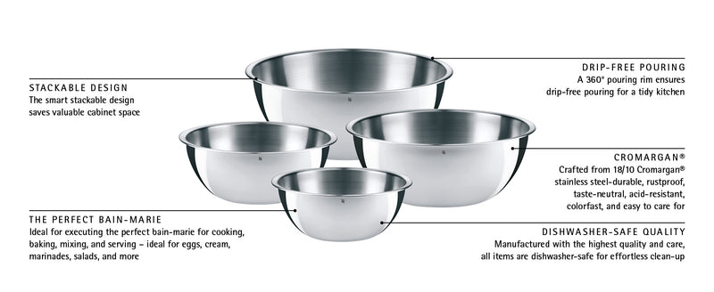 WMF Gourmet Kitchen Bowl Set 4-piece