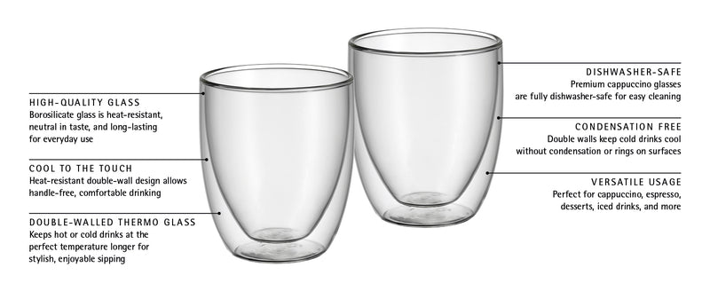 WMF Kult Cappuccino Glasses Set 2-piece