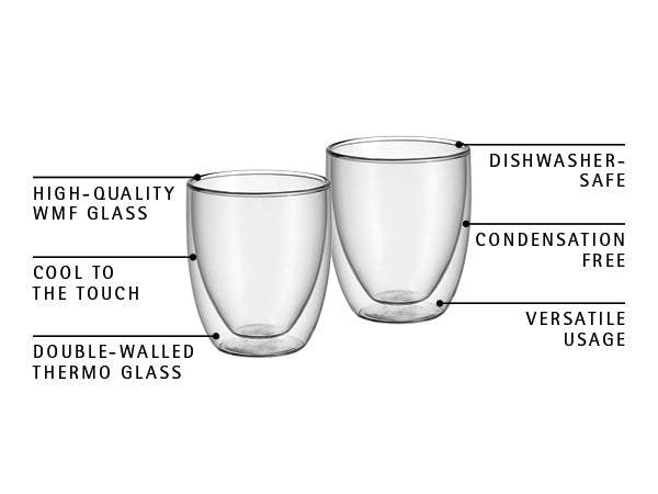 WMF Kult Cappuccino Glasses Set 6-piece