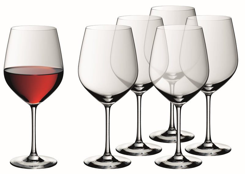 WMF Easy Plus Burgundy Wine Glass Set 6-piece