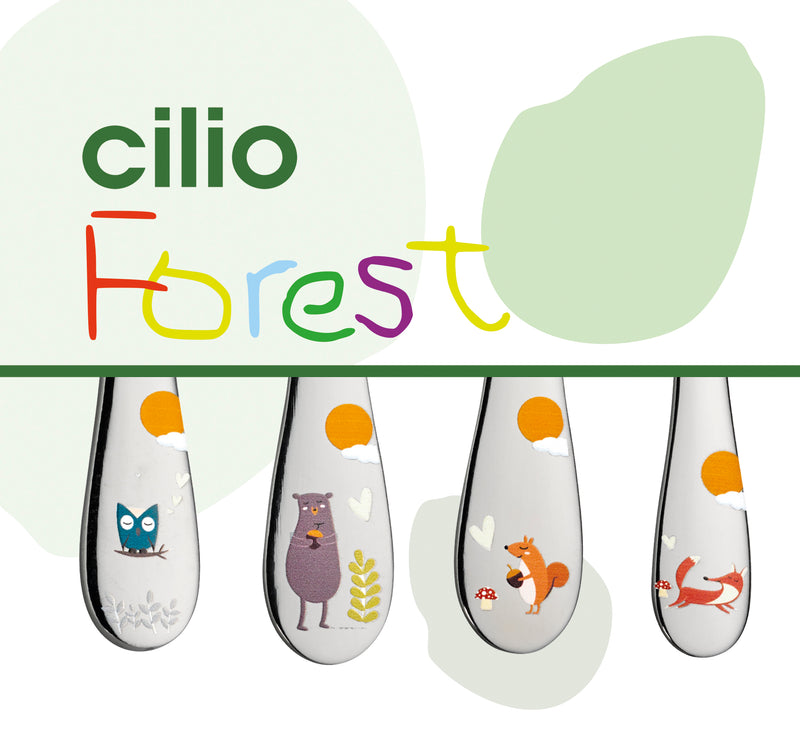 Cilio Children's Cutlery Set Forest 4-piece