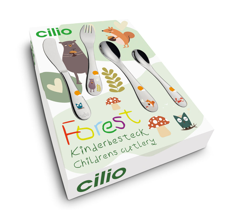 Cilio Children's Cutlery Set Forest 4-piece