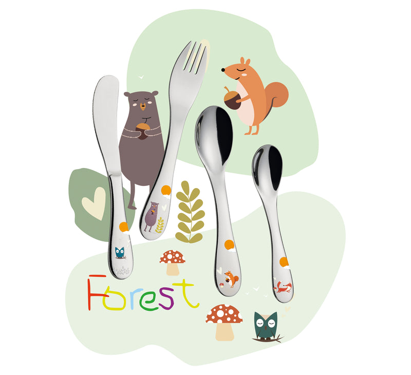 Cilio Children's Cutlery Set Forest 4-piece