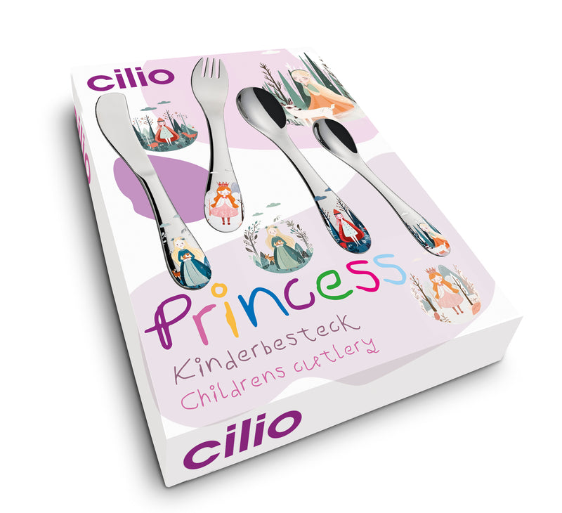 Cilio Children's Cutlery Set Princess 4-piece