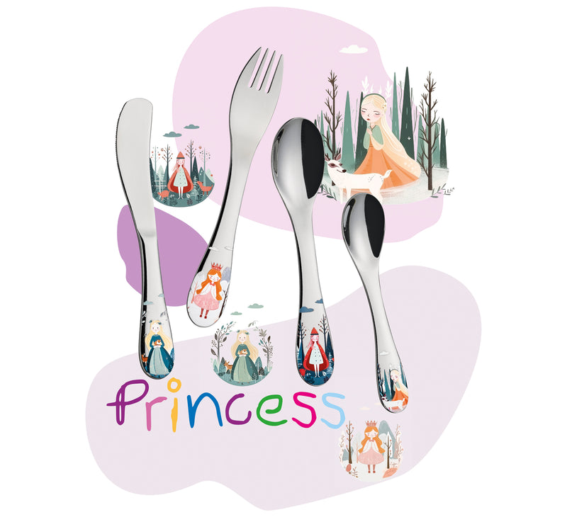 Cilio Children's Cutlery Set Princess 4-piece