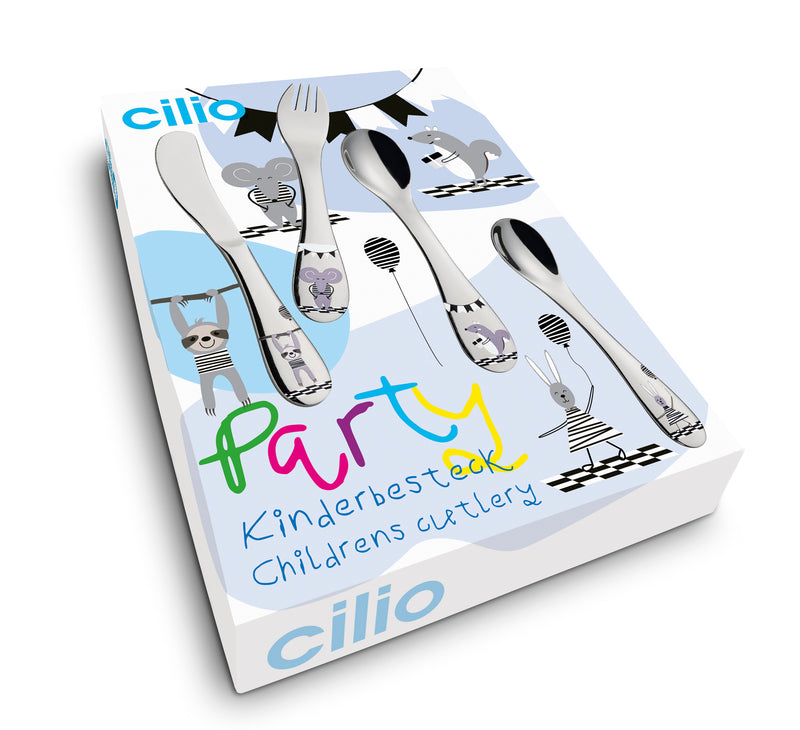 Cilio Children's Cutlery Set Party 4-piece