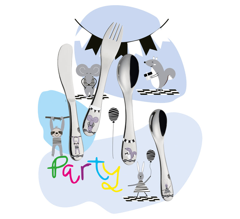 Cilio Children's Cutlery Set Party 4-piece