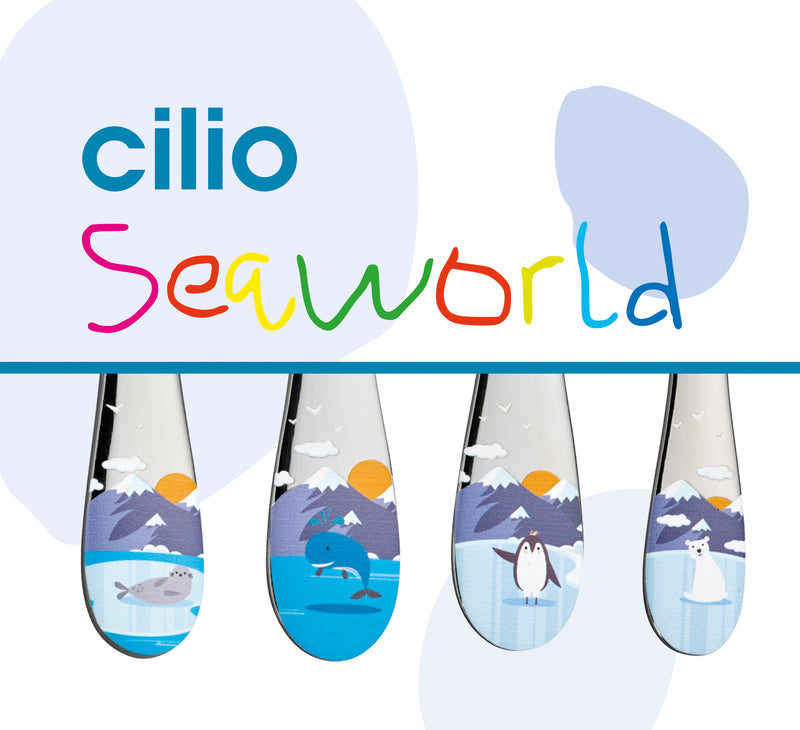 Cilio Children's Cutlery Set Seaworld 4-piece