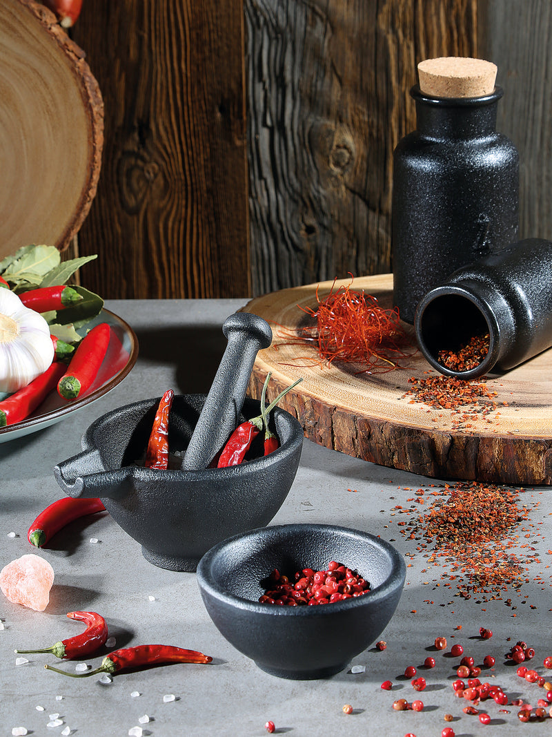 Zassenhaus Mortar & Pestle Cast Iron Set 10cm 3-piece