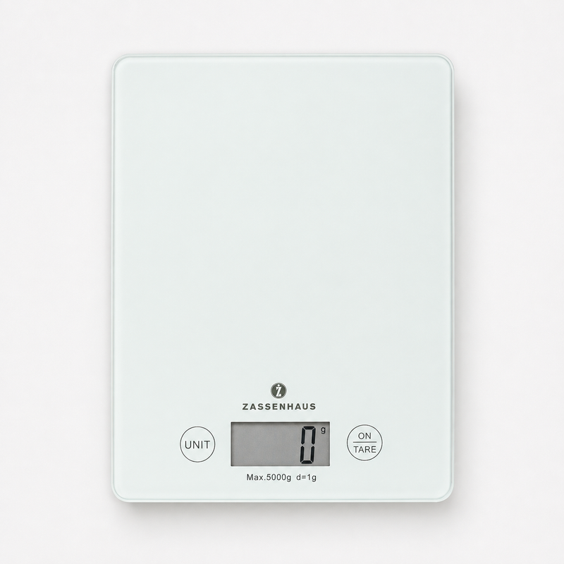 Zassenhaus Balance Digital Kitchen Scales White