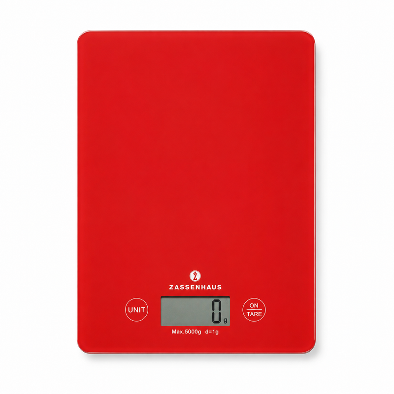 Zassenhaus Balance Digital Kitchen Scales Red